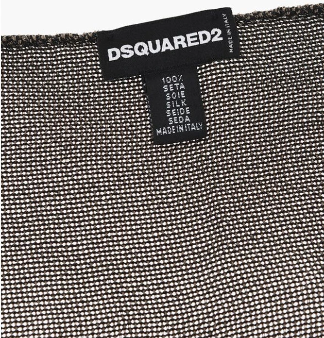 Нагрудный платок Dsquared2 однотонный из муслинового шелка