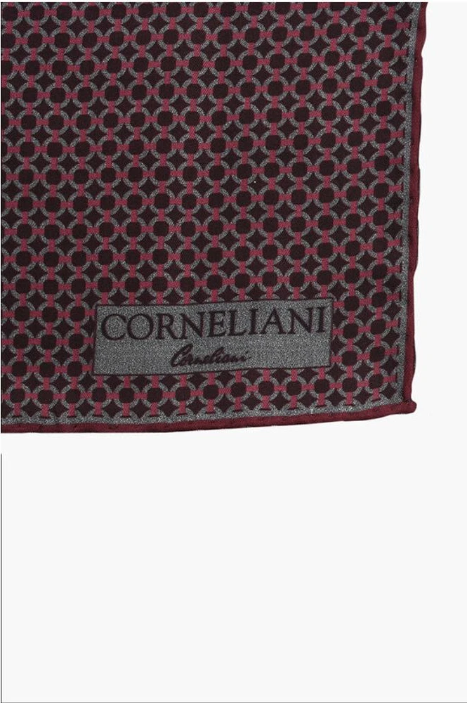Карманный платок Corneliani с геометрическим узором, шелк