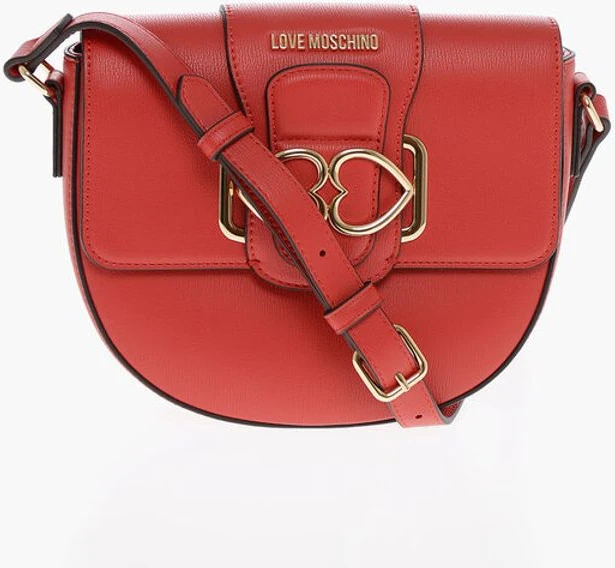 Сумка кросс-боди Moschino LOVE Сумка кросс-боди из экокожи с двойным металлическим сердцем