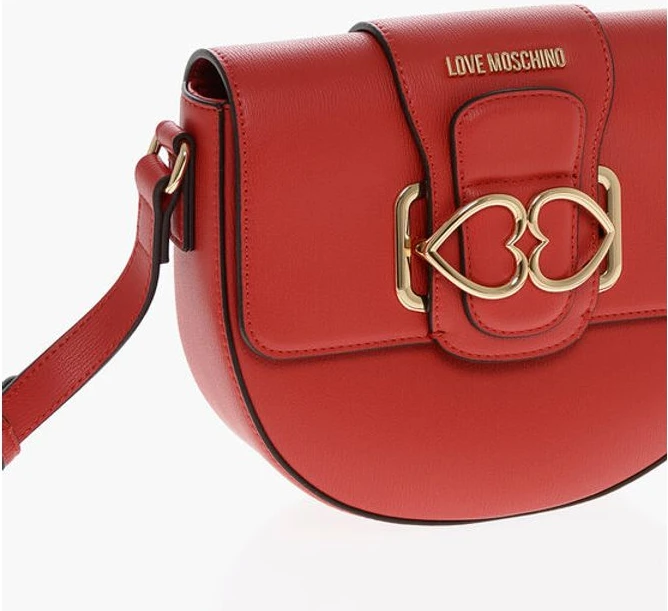 Сумка кросс-боди Moschino LOVE Сумка кросс-боди из экокожи с двойным металлическим сердцем