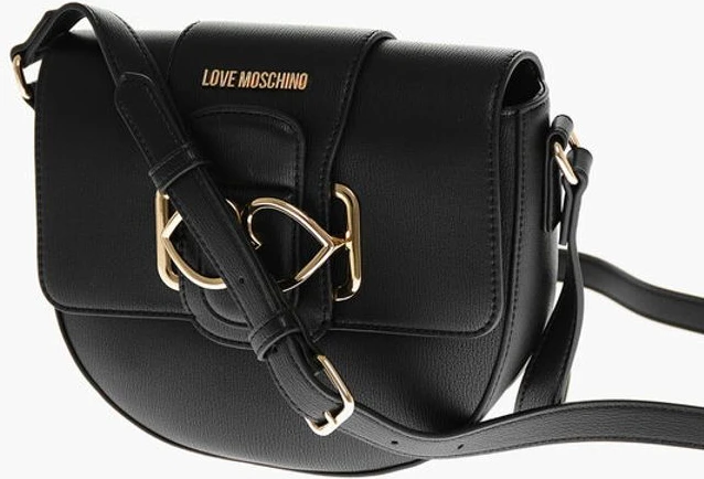 Сумка через плечо Moschino LOVE Сумка через плечо из искусственной кожи с двойным металлическим сердцем