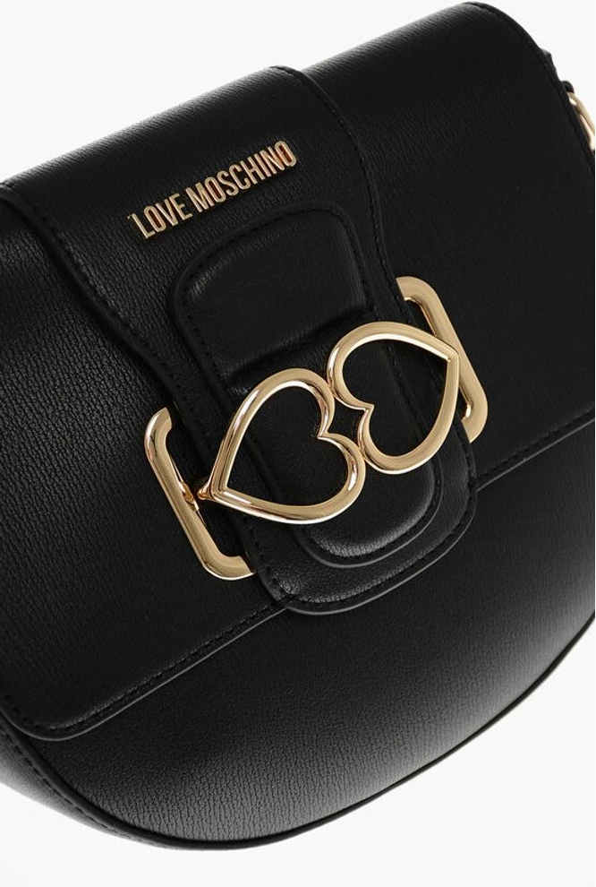 Сумка через плечо Moschino LOVE Сумка через плечо из искусственной кожи с двойным металлическим сердцем