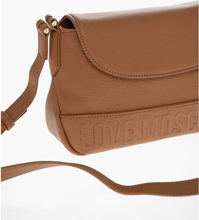 Сумка через плечо Moschino LOVE из фактурной экокожи