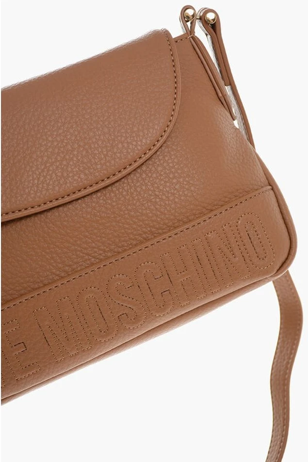 Сумка через плечо Moschino LOVE из фактурной экокожи