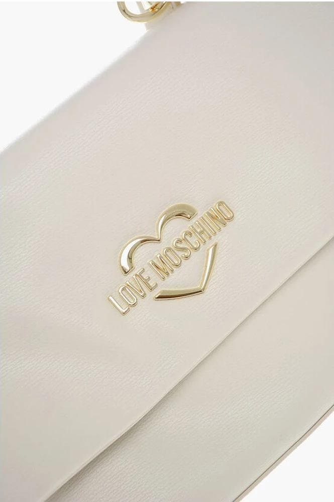 Сумка через плечо Moschino LOVE Сумка через плечо из экокожи с золотистым логотипом