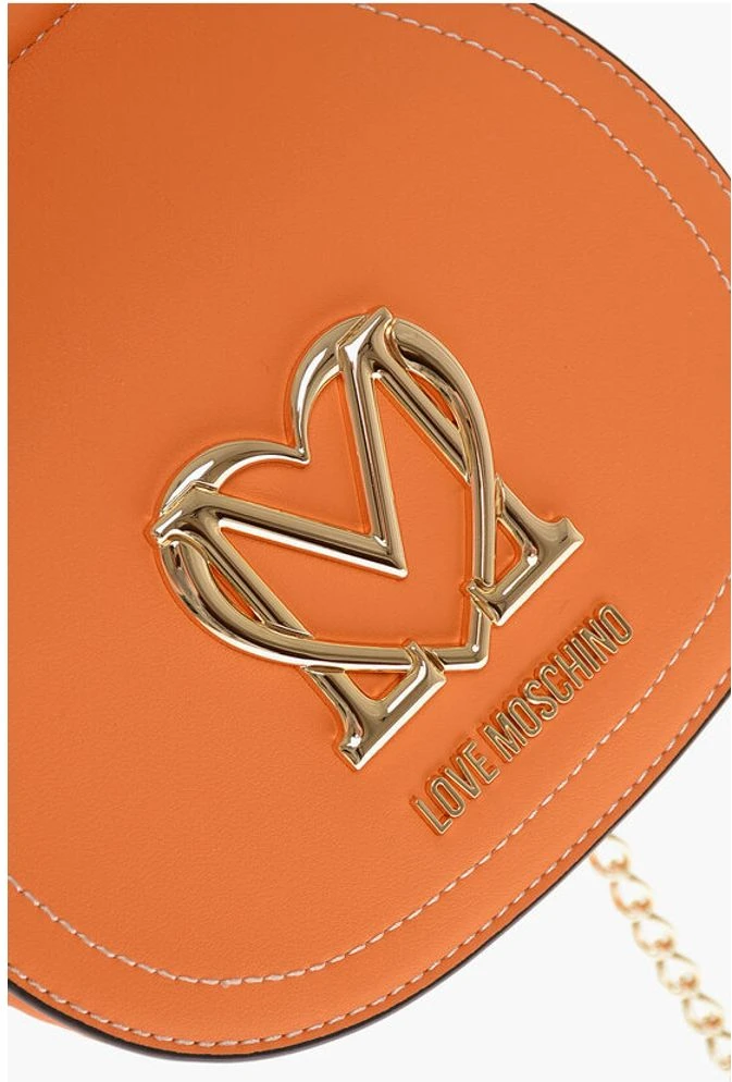 Сумка через плечо Moschino LOVE из экокожи с цепочкой-ремешком и золотистой