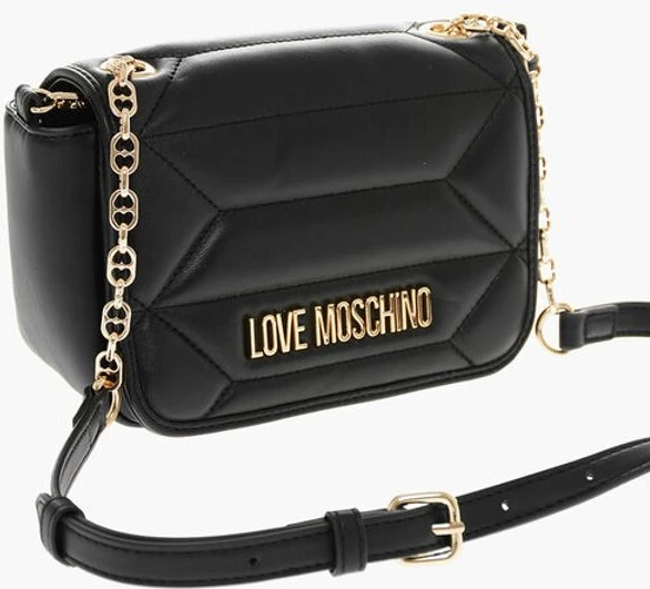 Сумка через плечо Moschino LOVE стёганая из экокожи