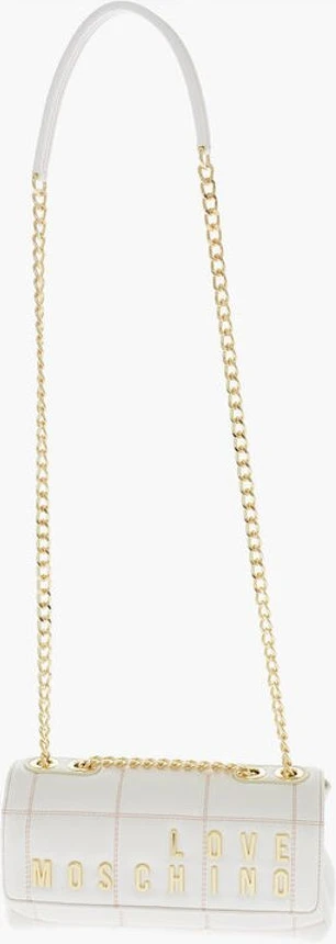 Сумка Moschino LOVE стеганая из экокожи с цепочкой на плечевом ремне