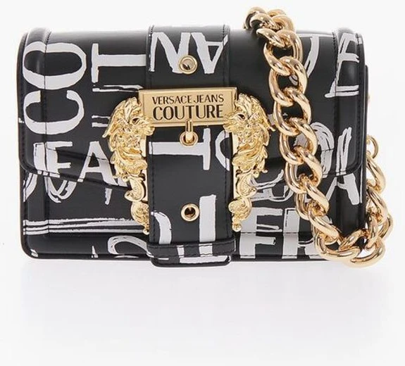 Сумка через плечо Versace JEANS COUTURE из искусственной кожи с принтом логотипа по всей поверхности