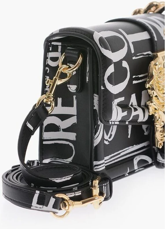 Сумка через плечо Versace JEANS COUTURE из искусственной кожи с принтом логотипа по всей поверхности
