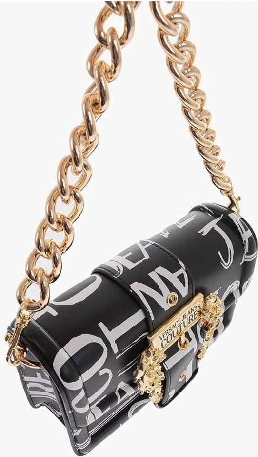 Сумка через плечо Versace JEANS COUTURE из искусственной кожи с принтом логотипа по всей поверхности