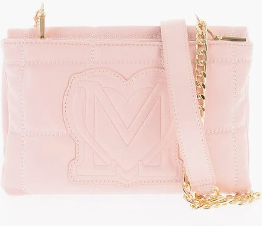 Сумка через плечо Moschino LOVE Стеганая сумка из экокожи со съемной цепочкой через плечо