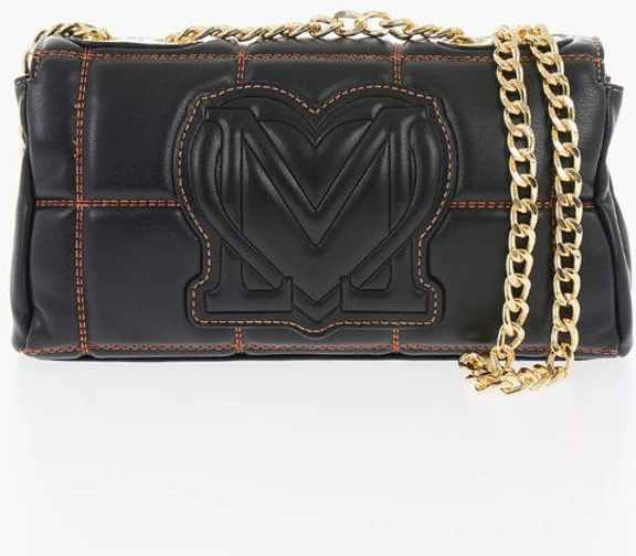 Сумка Moschino LOVE стеганая из экокожи с цепочкой-ремешком