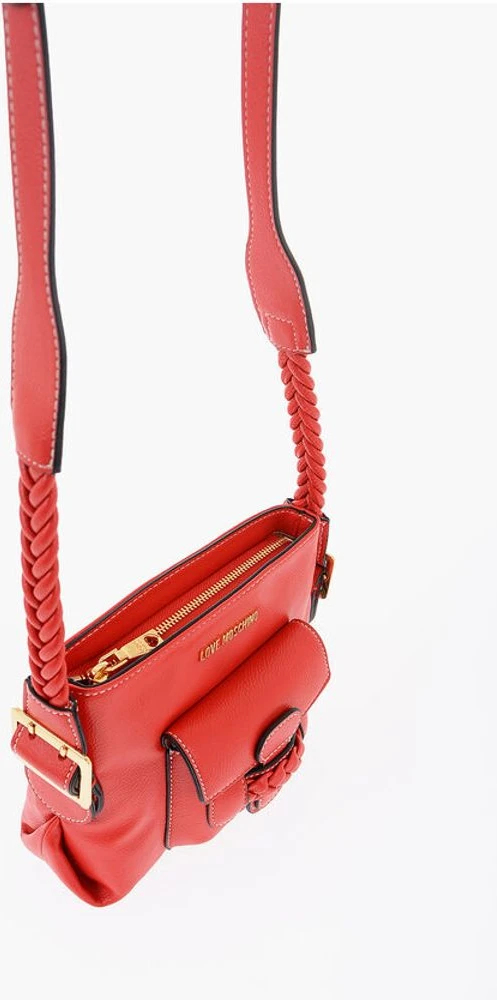 Сумка через плечо Moschino LOVE из искусственной кожи с плетеными деталями