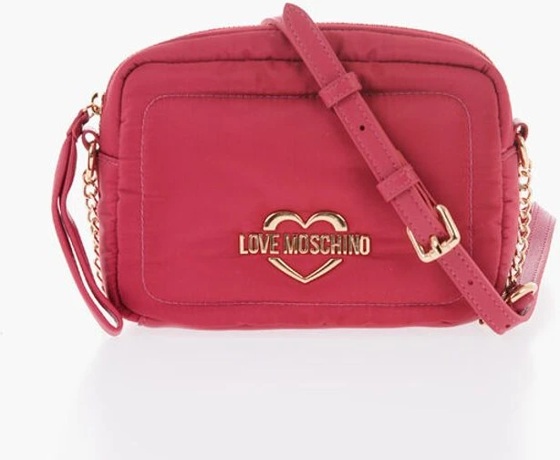 Сумка кросс-боди Moschino LOVE Сумка-кроссбоди из нейлона с золотым логотипом