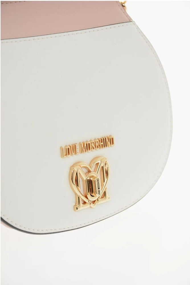 Сумка через плечо Moschino LOVE Двухцветная сумка из искусственной кожи с золотистым поворотным замком