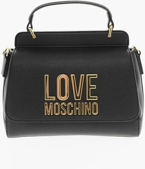 Сумка через плечо Moschino LOVE Сумка через плечо из экокожи с большим золотым логотипом