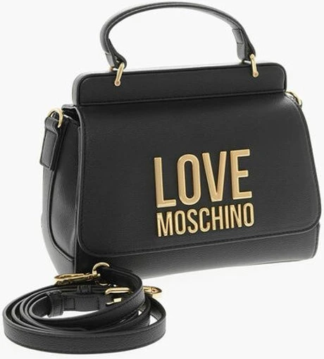 Сумка через плечо Moschino LOVE Сумка через плечо из экокожи с большим золотым логотипом