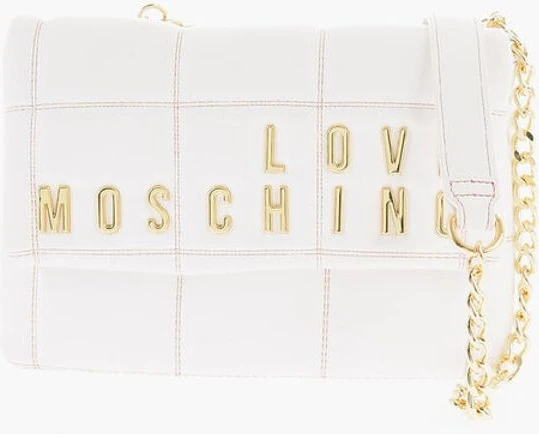 Сумка через плечо Moschino LOVE стеганая из экокожи