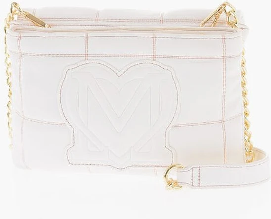 Сумка через плечо Moschino LOVE стеганая из экокожи