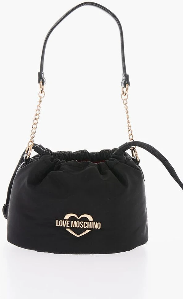 Мини-сумка-ведро Moschino однотонная