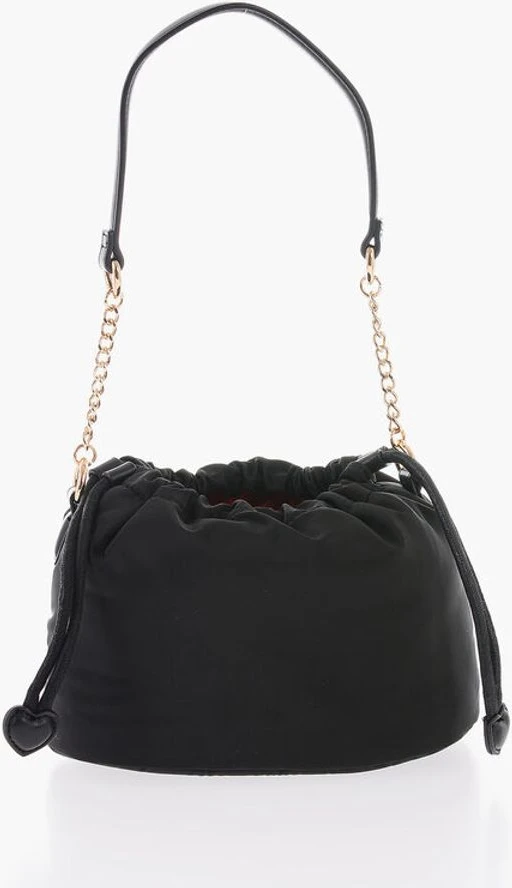 Мини-сумка-ведро Moschino однотонная