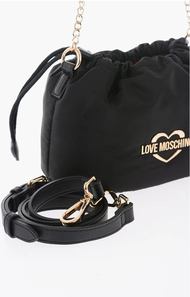 Мини-сумка-ведро Moschino однотонная