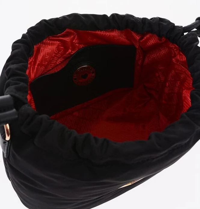 Мини-сумка-ведро Moschino однотонная