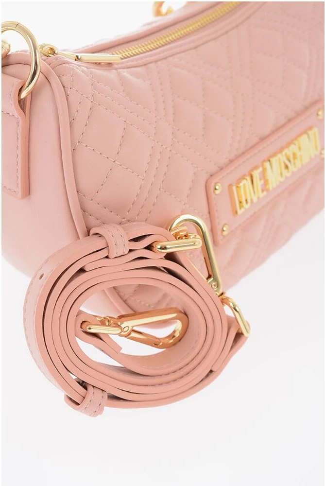 Сумка через плечо Moschino LOVE Стеганая сумка через плечо из экокожи с золотой цепочкой