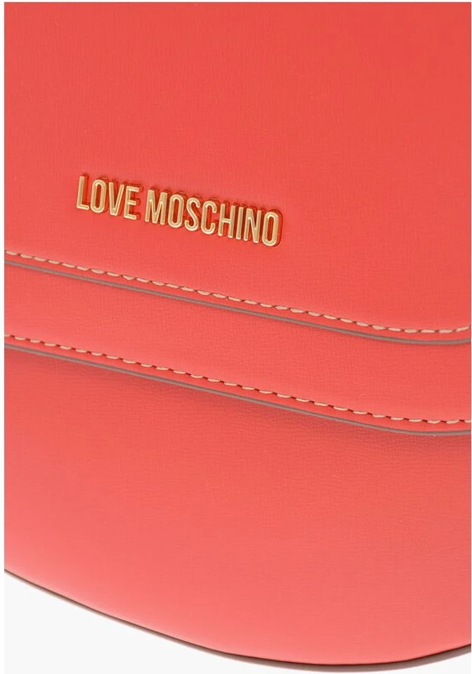 Сумка через плечо Moschino LOVE из искусственной кожи в форме седла со съемным плечевым ремнем