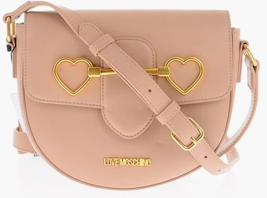 Сумка через плечо Moschino LOVE Сумка через плечо из экокожи с золотой застежкой-сердцем