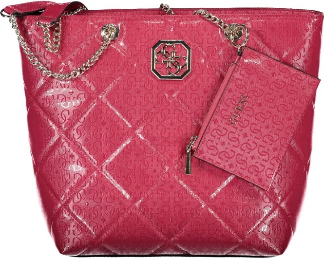 Сумка розовая из полиэтилена Guess Shoes