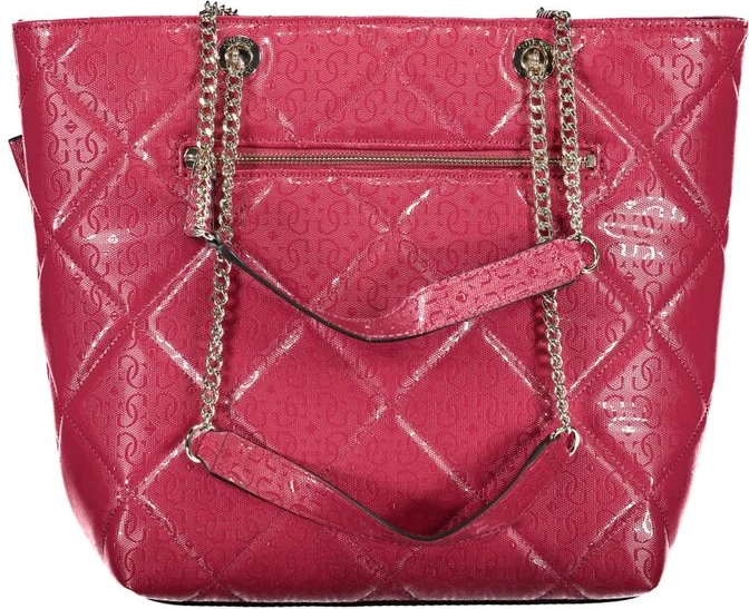 Сумка розовая из полиэтилена Guess Shoes