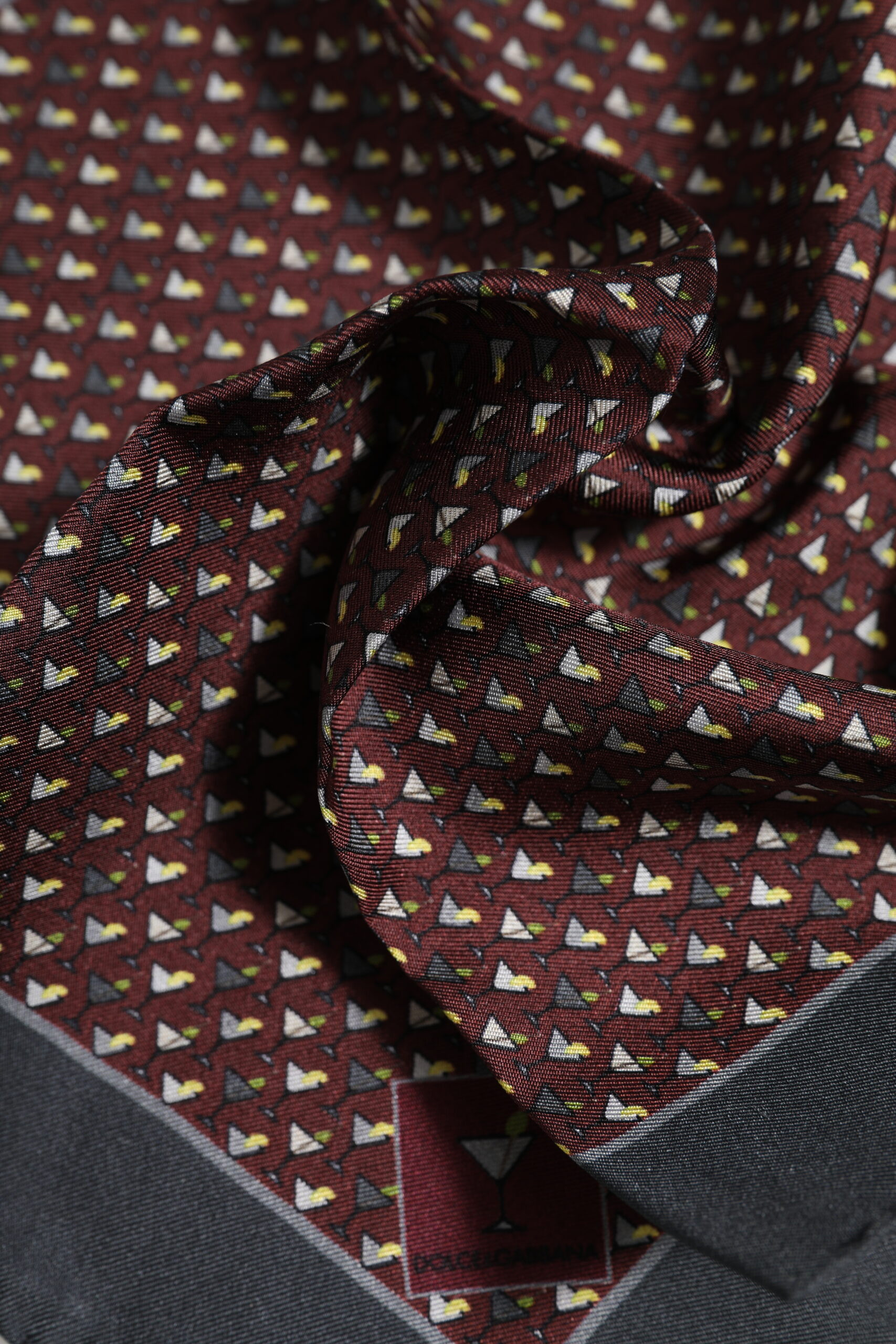 Платок-шарф Foulard Dolce & Gabbana Марсала Коктейль