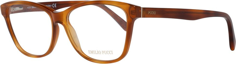 Коричневая пластиковая оправа для очков Emilio Pucci