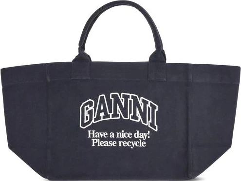Сумка-тоут GANNI XXL из канваса