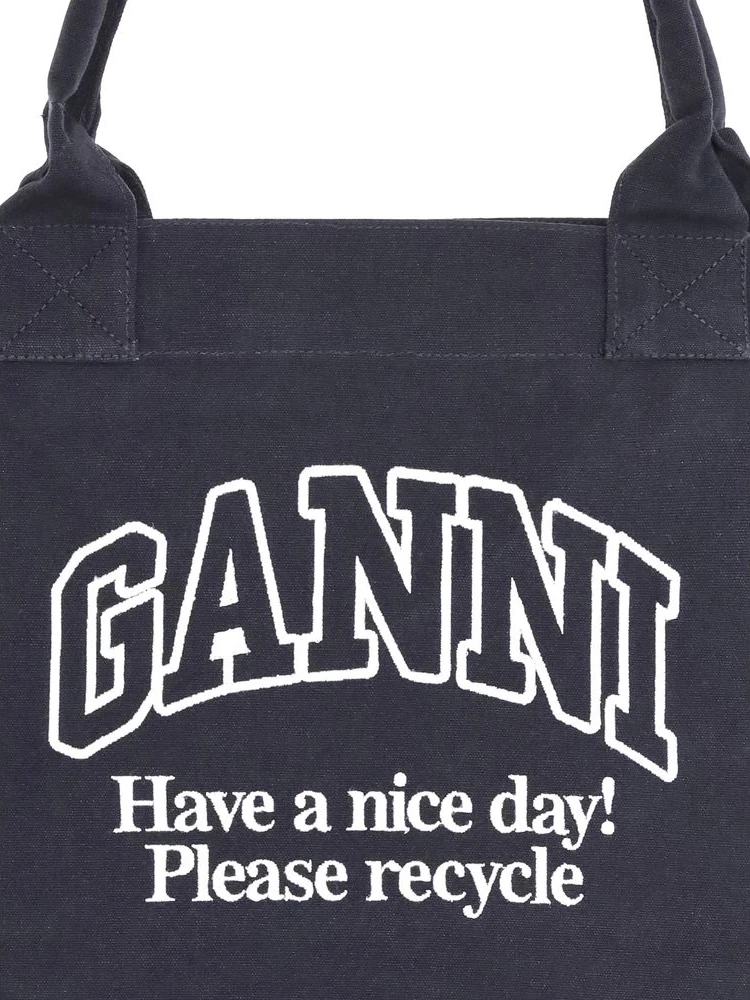 Сумка-тоут GANNI XXL из канваса