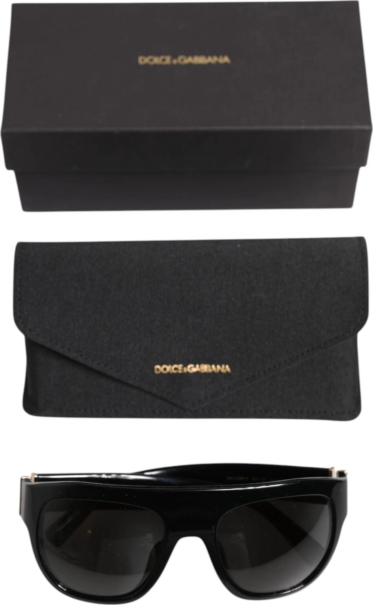 Солнцезащитные очки Dolce & Gabbana Черная квадратная ацетатная оправа DG4398-F