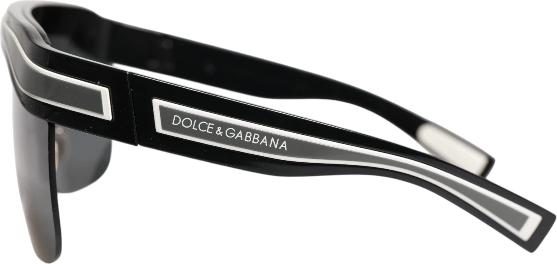 Солнцезащитные очки Dolce & Gabbana Черные Белые Уличные Спортивные