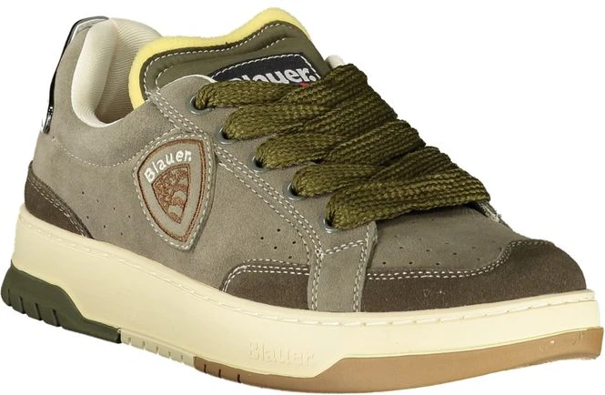 Кроссовки Blauer Зеленые кожаные мужские