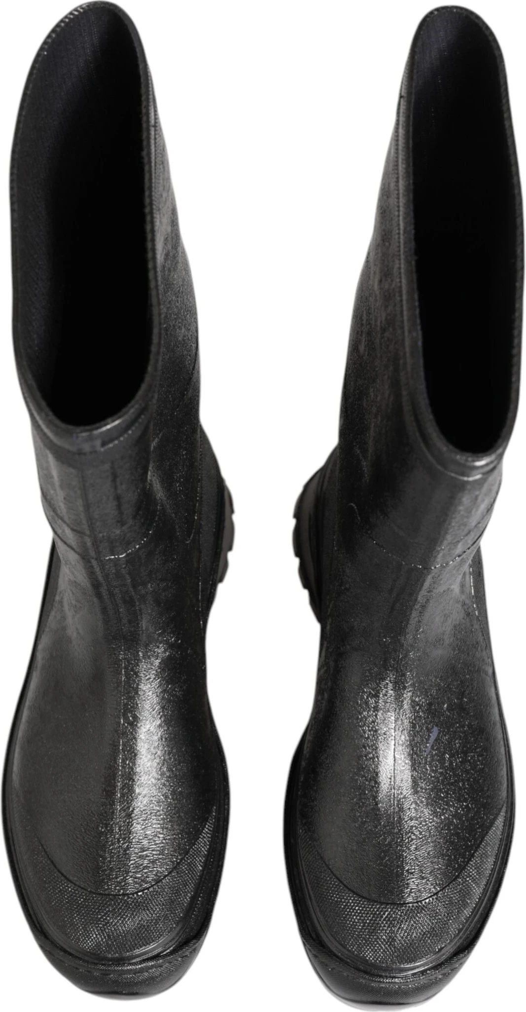 Резиновые сапоги Dolce & Gabbana Metallic Black