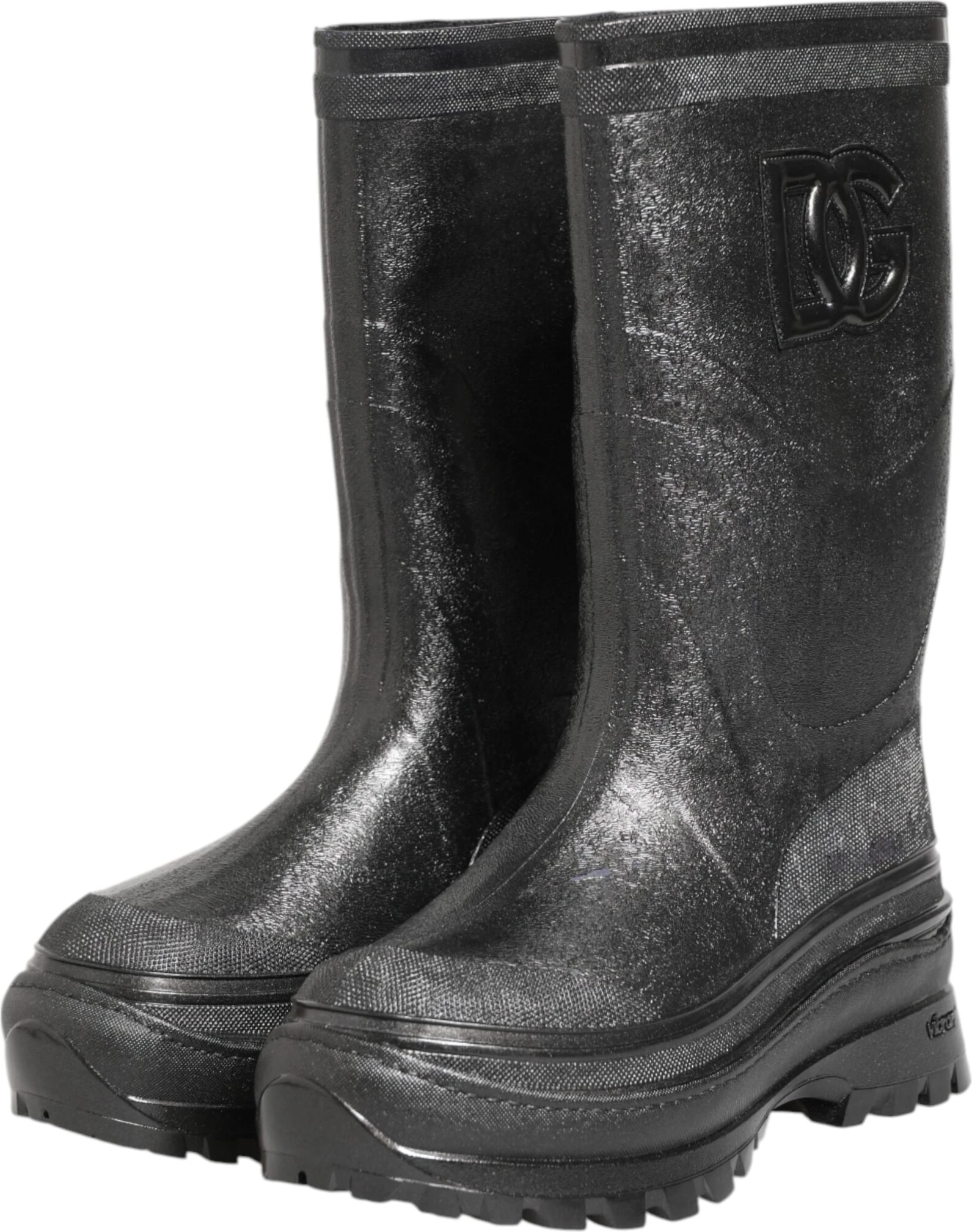 Резиновые сапоги Dolce & Gabbana Metallic Black