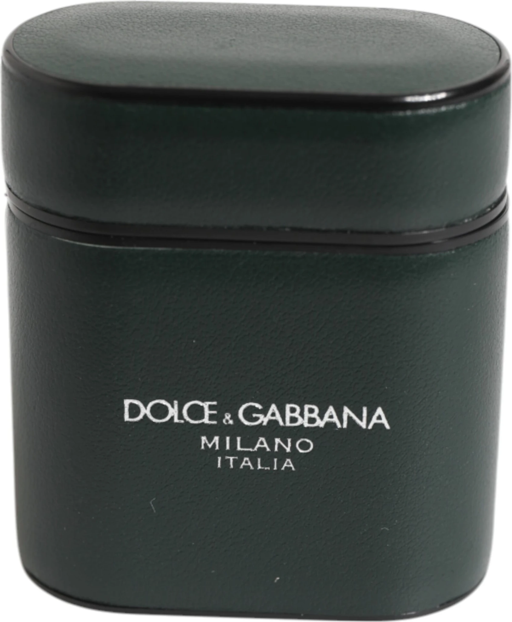 Держатель Dolce & Gabbana Черная кожа с принтом логотипа Флип-держатель