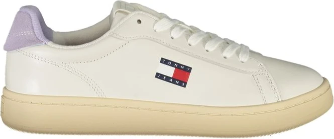 Белые кожаные женские кроссовки Tommy Hilfiger