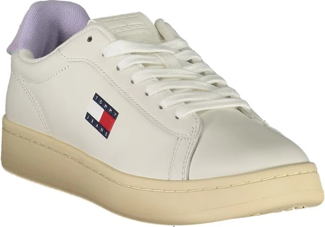 Белые кожаные женские кроссовки Tommy Hilfiger