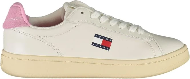 Белые женские кожаные кроссовки от Tommy Hilfiger