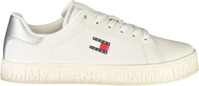 Белые кожаные женские кроссовки Tommy Hilfiger