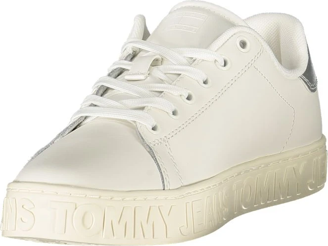 Белые кожаные женские кроссовки Tommy Hilfiger