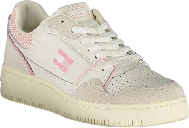 Белые кожаные женские кроссовки Tommy Hilfiger