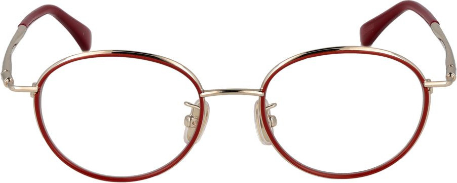 Красная металлическая оправа для очков Max Mara